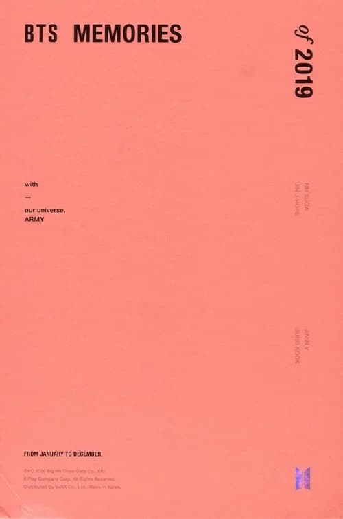 BTS Memories of 2019 포스터